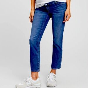 Maternity Inset Panel Girlfriend Jeans